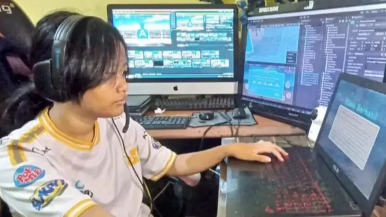 Siswi SMP Lampung Wujudkan Imajinasi Lewat Gim Edukatif